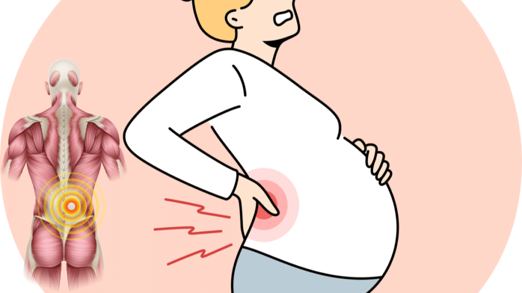  during pregnancy cause ligaments then lower back pain in females